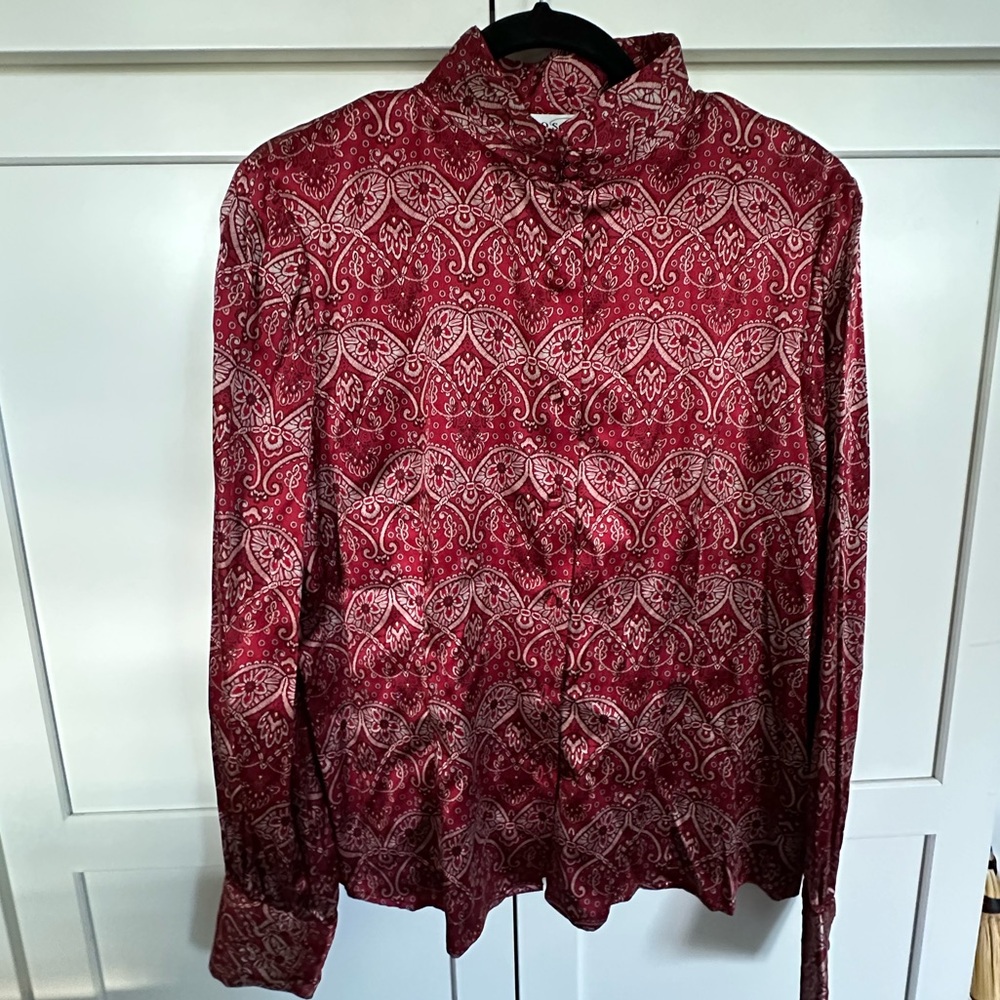 Oscar by Oscar de la renta silk button up